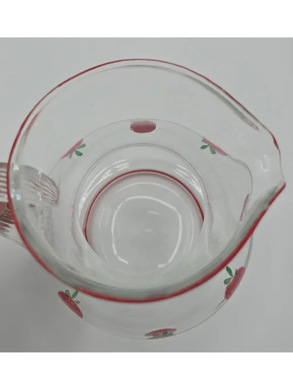 Vintage Aramis Ring Tomato Juice Pitcher made by the Dunbar Glass Company